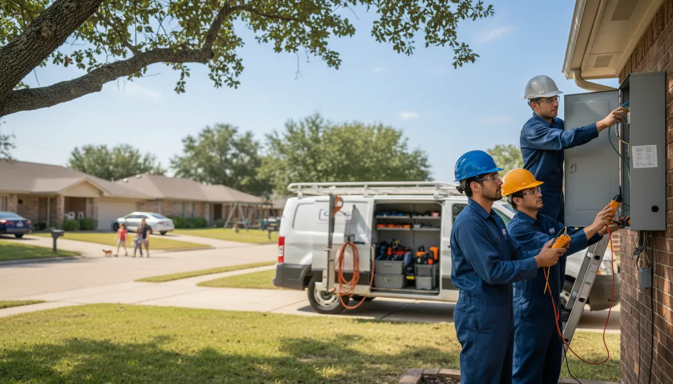 Certified electrician providing emergency electrical services in Fort Bliss, TX